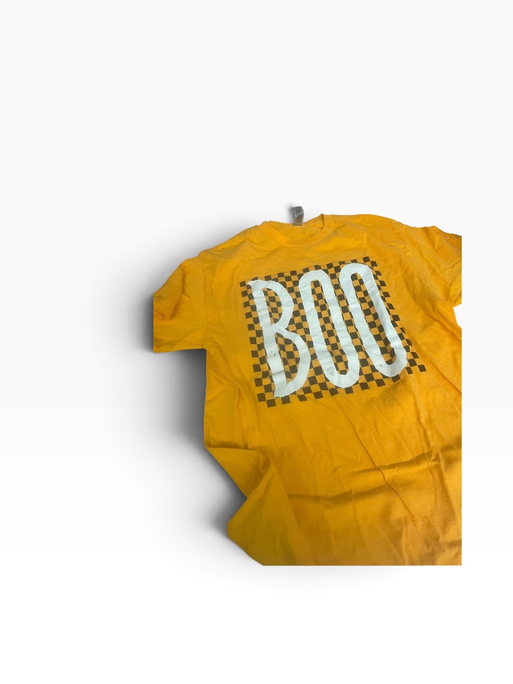 Ladies orange “BOO" Graphic Tee great condition 🎃